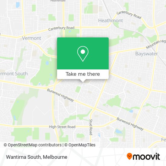 Wantirna South map