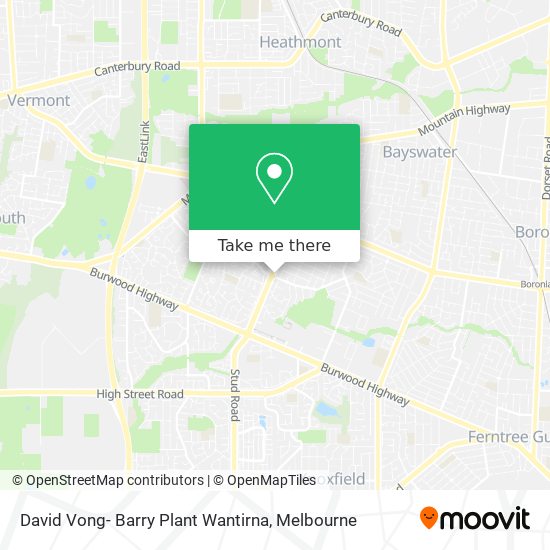 Mapa David Vong- Barry Plant Wantirna