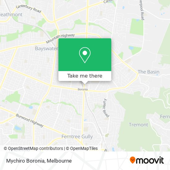 Mychiro Boronia map