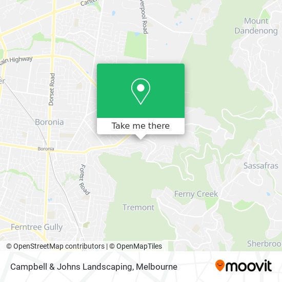 Campbell & Johns Landscaping map