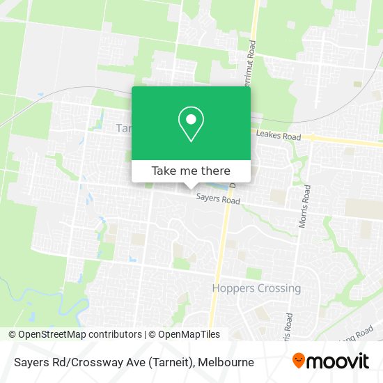 Sayers Rd / Crossway Ave (Tarneit) map