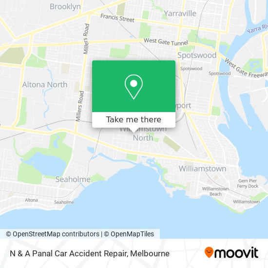 N & A Panal Car Accident Repair map