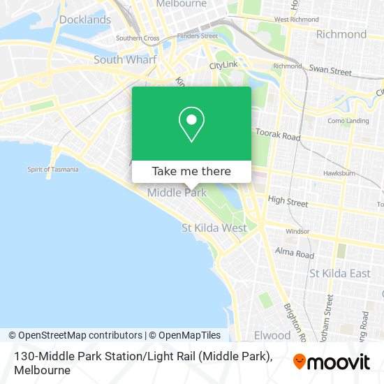 130-Middle Park Station / Light Rail map