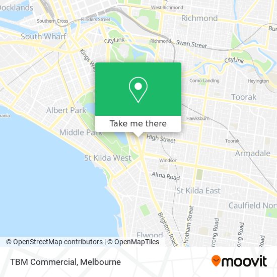 TBM Commercial map