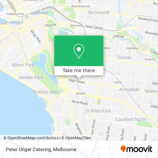 Peter Unger Catering map