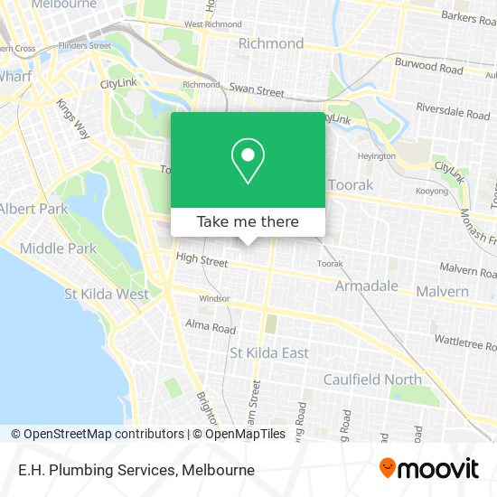 E.H. Plumbing Services map
