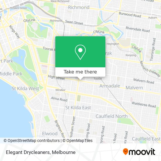 Elegant Drycleaners map