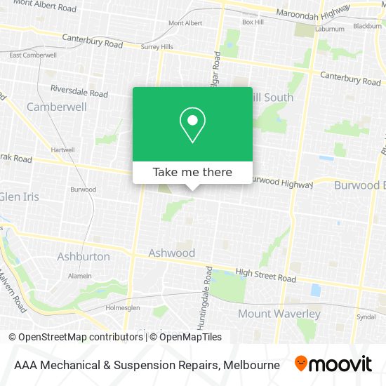 AAA Mechanical & Suspension Repairs map