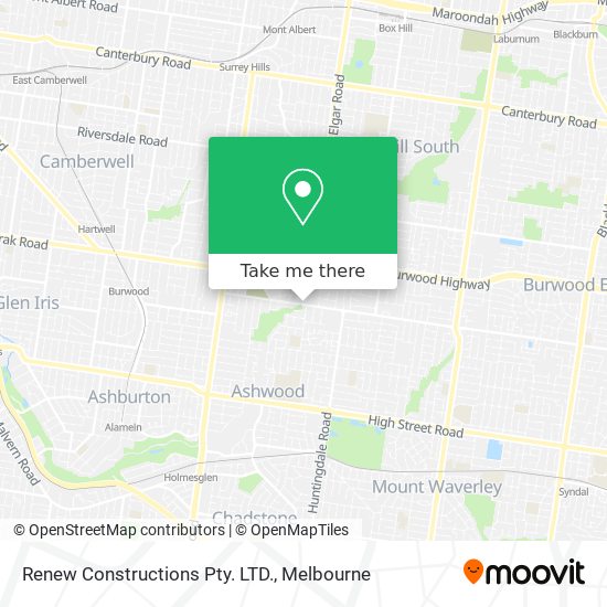 Renew Constructions Pty. LTD. map