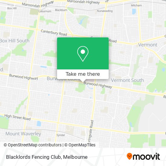 Blacklords Fencing Club map