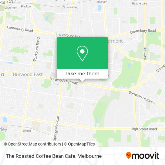 The Roasted Coffee Bean Cafe map