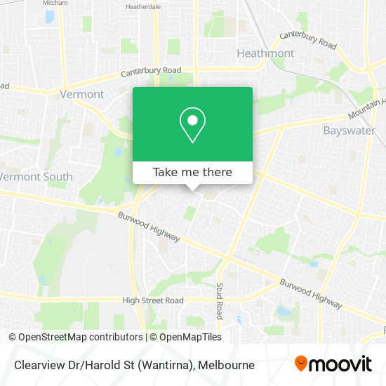Clearview Dr / Harold St (Wantirna) map