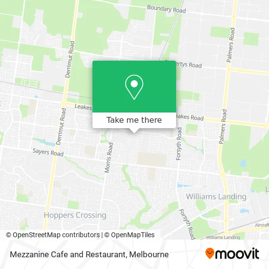 Mezzanine Cafe and Restaurant map