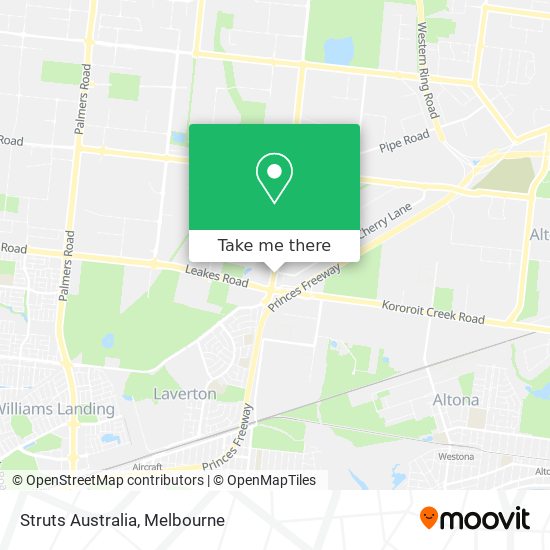 Struts Australia map