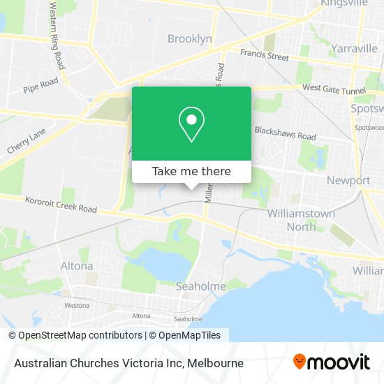 Australian Churches Victoria Inc map