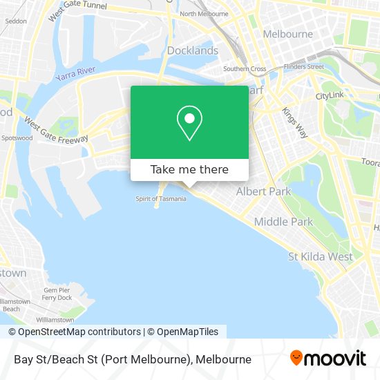 Bay St / Beach St (Port Melbourne) map