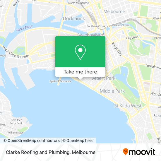 Mapa Clarke Roofing and Plumbing