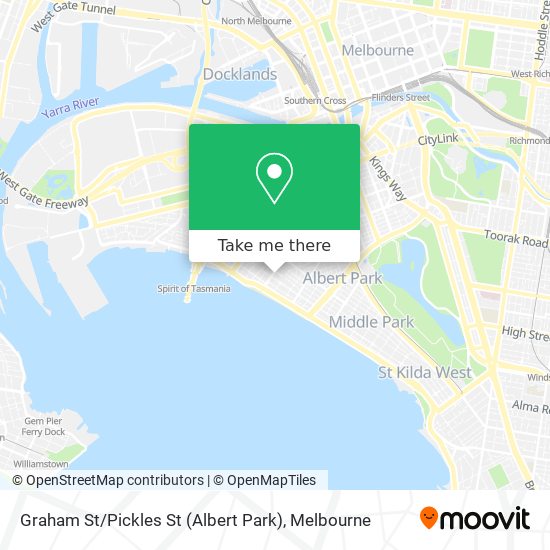 Graham St / Pickles St (Albert Park) map