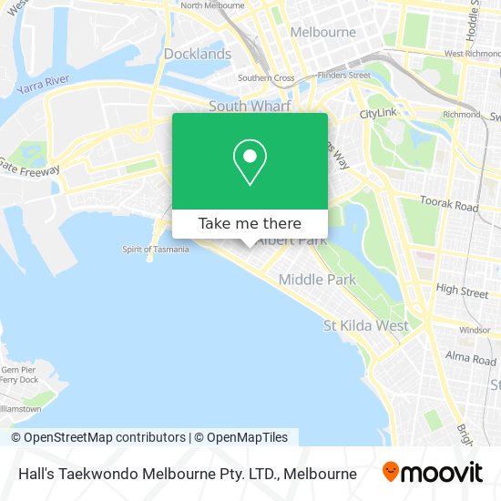 Mapa Hall's Taekwondo Melbourne Pty. LTD.