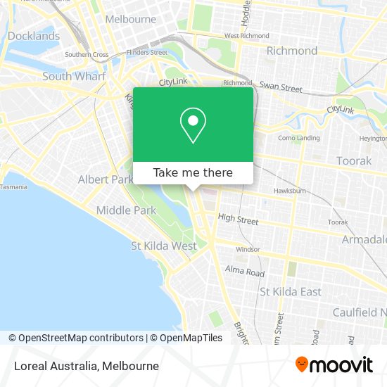 Loreal Australia map