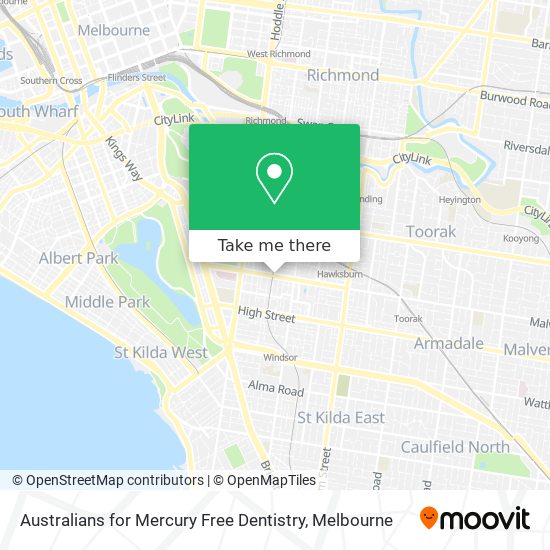 Australians for Mercury Free Dentistry map