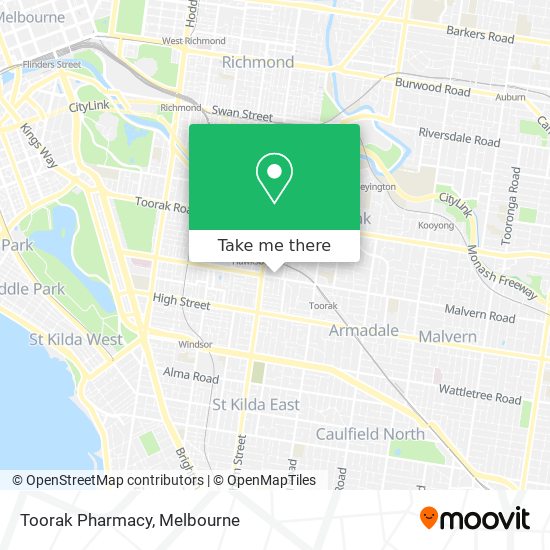 Toorak Pharmacy map