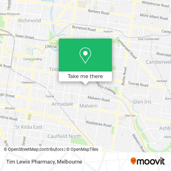 Mapa Tim Lewis Pharmacy