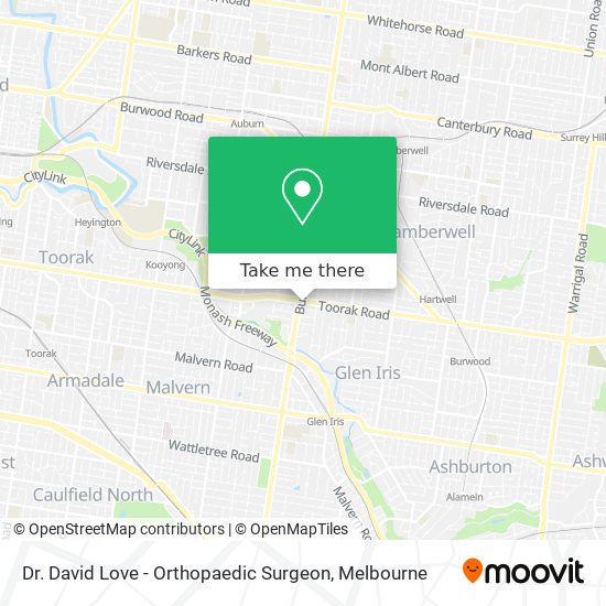 Dr. David Love - Orthopaedic Surgeon map