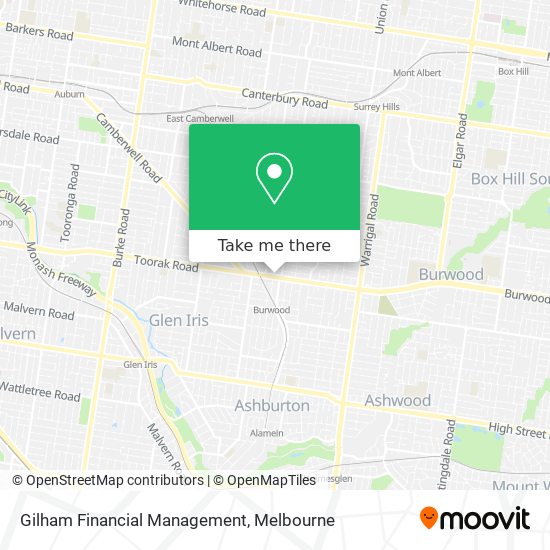 Gilham Financial Management map