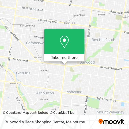 Burwood Village Shopping Centre map