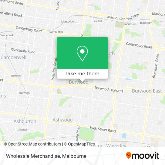 Wholesale Merchandise map