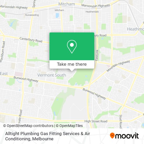 Alltight Plumbing Gas Fitting Services & Air Conditioning map