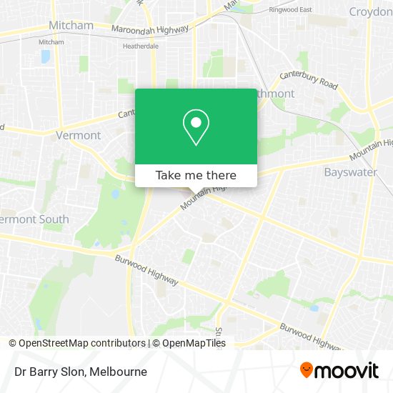 Dr Barry Slon map