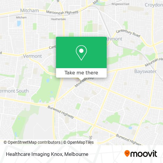 Healthcare Imaging Knox map