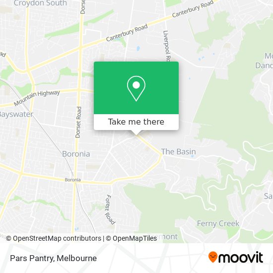 Pars Pantry map