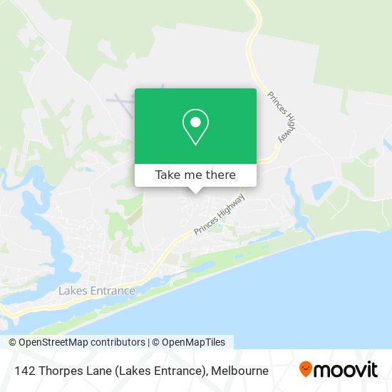 142 Thorpes Lane (Lakes Entrance) map