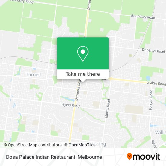 Dosa Palace Indian Restaurant map