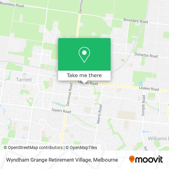 Wyndham Grange Retirement Village map