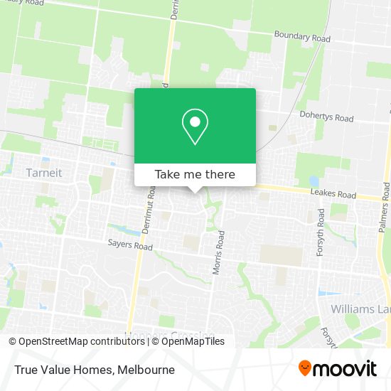 True Value Homes map