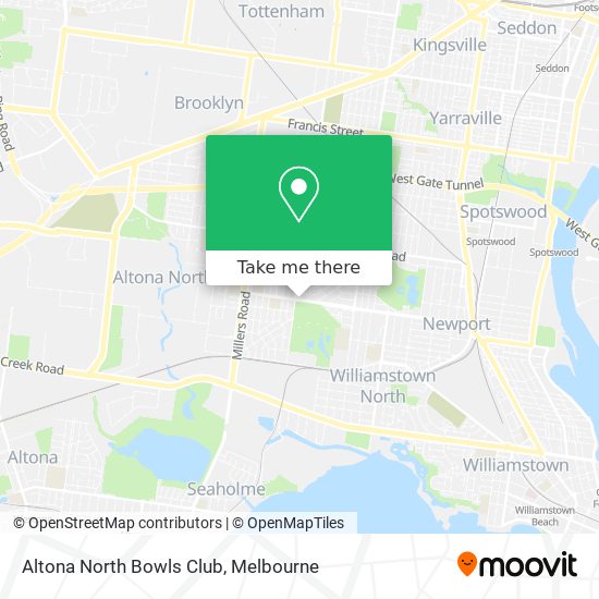 Altona North Bowls Club map