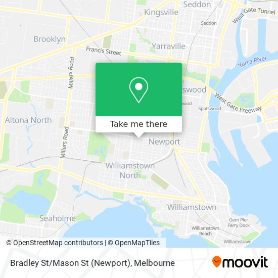 Bradley St/Mason St (Newport) map