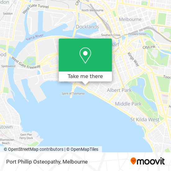 Mapa Port Phillip Osteopathy