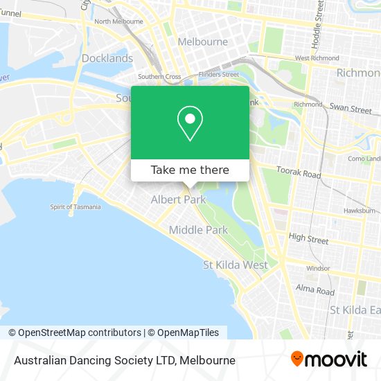 Australian Dancing Society LTD map