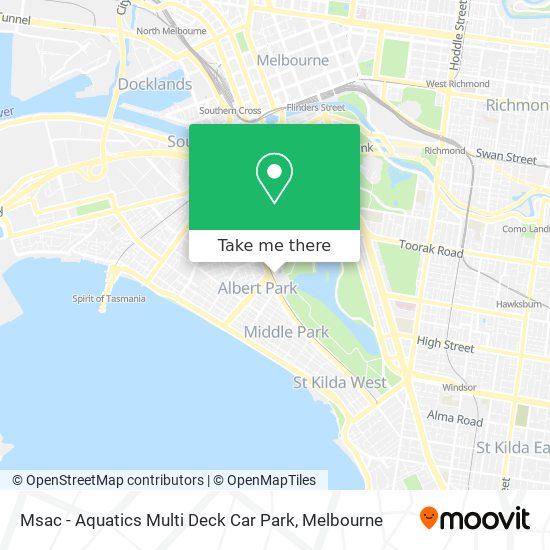 Msac - Aquatics Multi Deck Car Park map