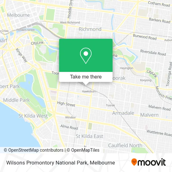 Wilsons Promontory National Park map