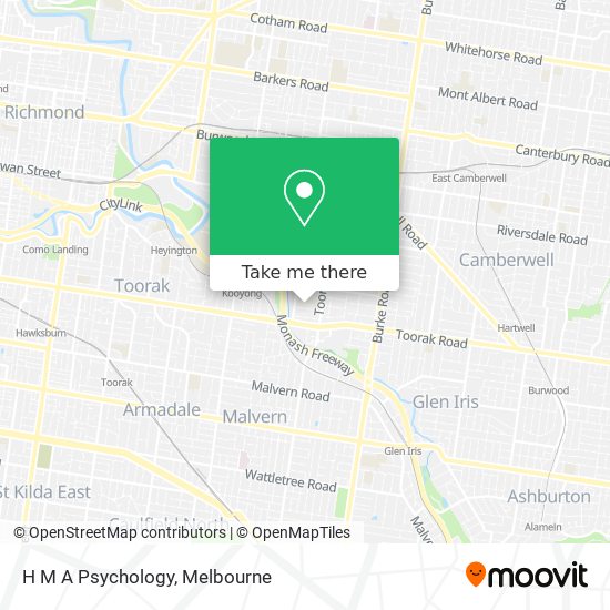 H M A Psychology map