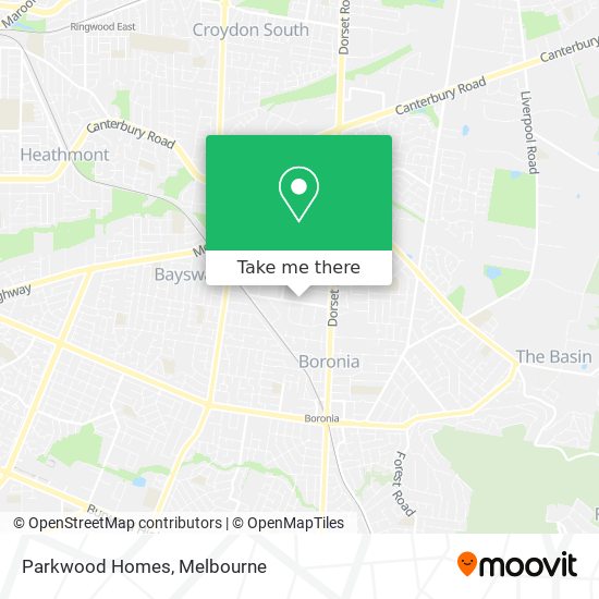 Parkwood Homes map