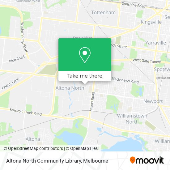 Altona North Community Library map