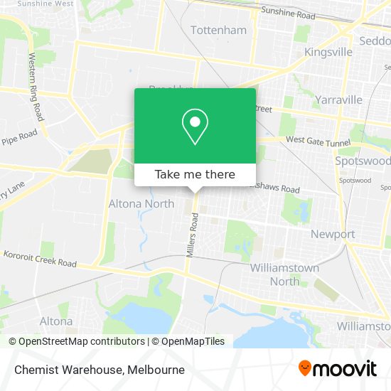 Chemist Warehouse map