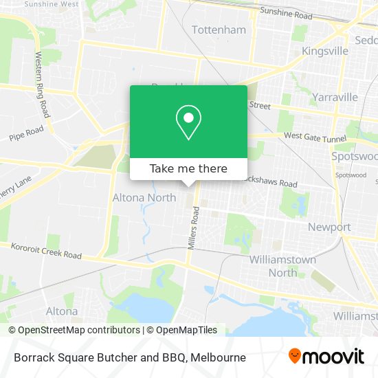 Borrack Square Butcher and BBQ map